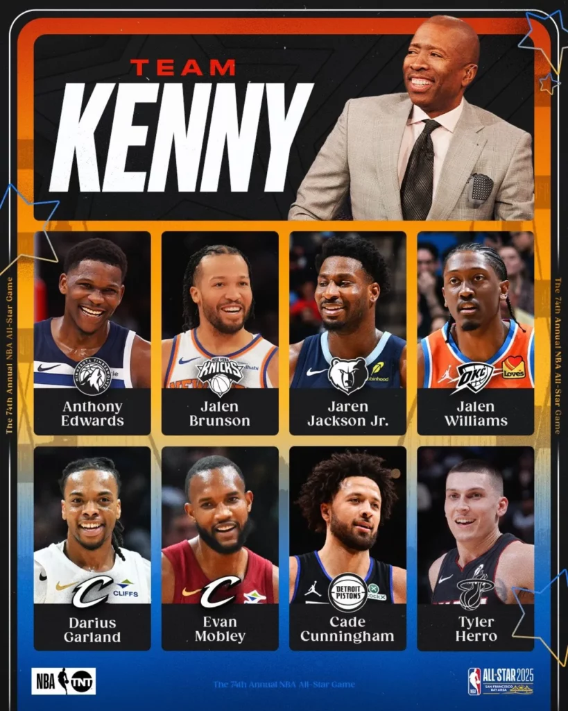 2025 NBA明星賽｜Kenny Smith史密斯隊伍